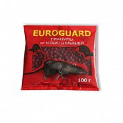 Гранулы от грызунов ЕВРО ГАРД 100 гр, от крыс, мышей, пакет
